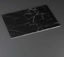 Доска разделочная стеклянная Доляна «Чёрный мрамор», 30×20 см