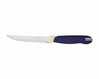 Ножи для стейков TRAMONTINA Multicolor 2шт. 13,5см син./бел. в блистере