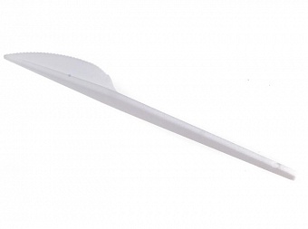 Нож столовый пластик белый (100/2000) Белый