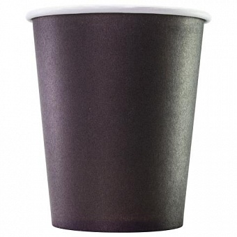 стакан "formacia" black для горячих напитков бумага 250мл (20*75шт)/1500