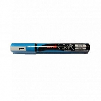 маркер uni chalk pwe -5м,1,8-2,5 мм. голубой