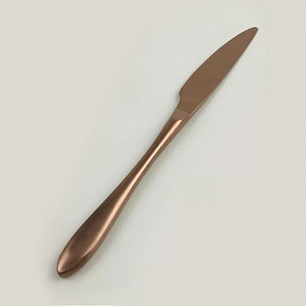 Нож столовый ,покрытие PVD,цвет матовая медь,серия "Alessi-Copper" P.L.