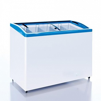 морозильный ларь italfrost cf400с (лвн-400г) гнутое стекло