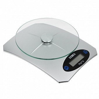leben весы кухонные электронные, нагрузка до 5 кг, пластик, стекло, 20x15x4,5 см