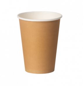 стакан одноразовый бумажн 400 мл крафт (50/1000шт.кор.),  в