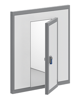 дверной блок для холодильной камеры  с распашной дверью 2300*1200*100 (св.пр.1850*800)polair дверной