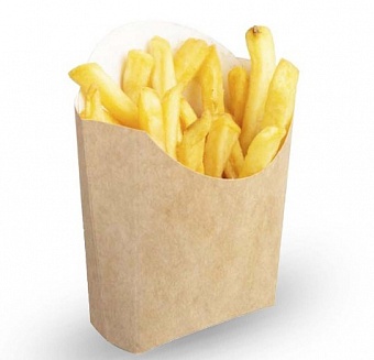Коробка для картофеля фри 135 гр КРАФТ (50/1000) (ECO FRY L)