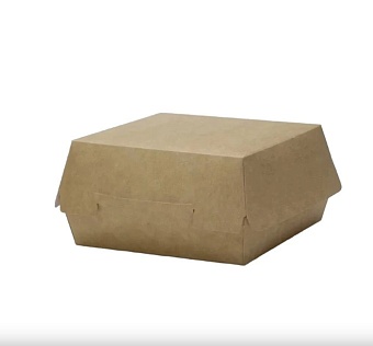 Коробка для бургера 120х120х70мм, крафт Saami  (*560)