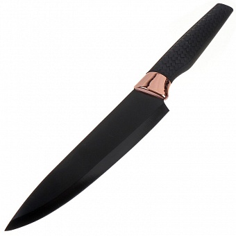 Нож кухонный Daniks, Autumn, шеф-нож, нержавеющая сталь, 20 см, рукоятка пластик, JA20202790-BK-1