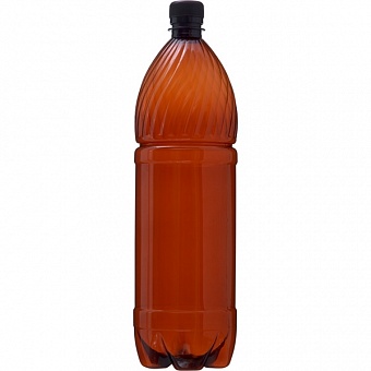 Бутылка ПЭТ 1.5л с колпачком (Коричневая) (х50) Россия