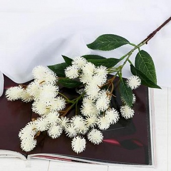 *Цветы искусственные "Рицина" 2,5х73 см белый   4738192