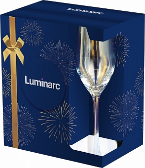 Бокал-флюте для шампанского LUMINARC Селест зотол. хамелеон 160мл (НАБОР 4шт)   (6) (144)    P4375/1