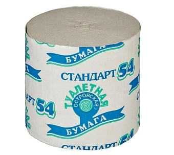 Туалетная бумага с втулкой «Смоленская 54» вт белая (40шт. в упаковке)