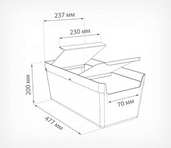 Накопитель CANDY BOX FL с ножками и крышкой
