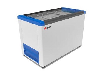 морозильный ларь gellar fg 400 c прямое стекло
