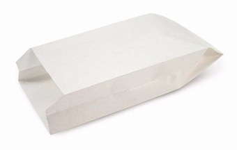 Пакет бумажный 90х40х205 Белый б/п плоское дно (1600)