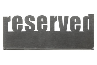 ТАБЛИЧКА настольная ''Reserved 2'' нерж. Luxstahl