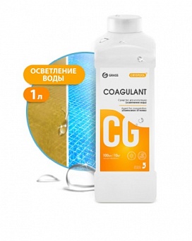 Средство для коагуляции (осветления) воды CRYSPOOL Coagulant (канистра 1л) Grass