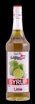 сироп "баринофф" лайм 1,0 л 