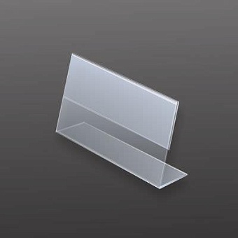 держатель информации l-образный p-pricer 40х60 (горизонтальный) (в упаковке 20  шт)