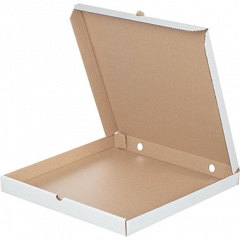 420х420х40 Коробка под пиццу белая гофрокартон (х50) Т-23 беленый (10шт в упаковке)