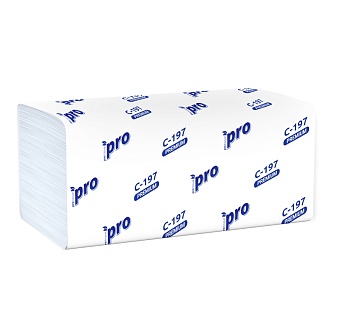 Полотенца бумажные д/диспенсеров "V-сложение" 2-сл,200л, "PRO Premium" (20шт. в упаковке) (C197)
