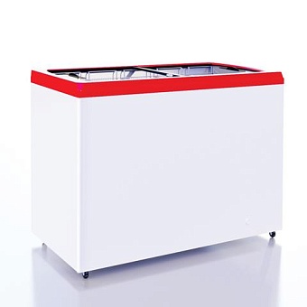 морозильный ларь italfrost cf400fq (лвн-400п) прямое стекло