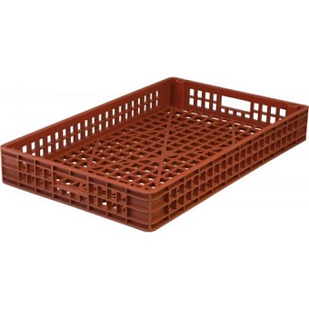 *Ящик п/э хлебный 740х460х102 красный