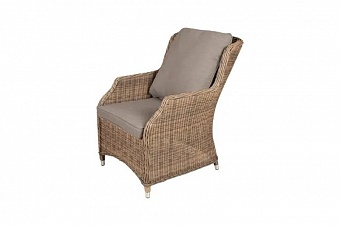 "неаполь" плетеный стул из искусственного ротанга, цвет серо-соломенный