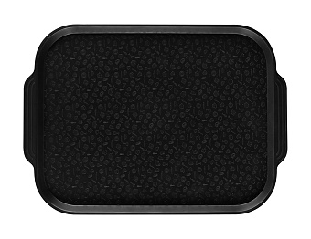 Поднос столовый 450х355 с ручками черный [BLACK SB-101]