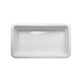 ГАСТРОЕМКОСТЬ керамическая 1/3х2,5" 328х175х60мм белая "Corone Cottura" [LQ-QK15074]