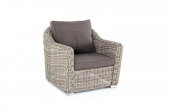 "фабриция" кресло из искусственного ротанга, цвет серый