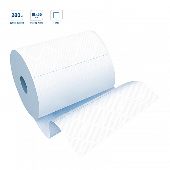 Полотенца бумажные в рулонах 1-сл 15м (1шт/уп)