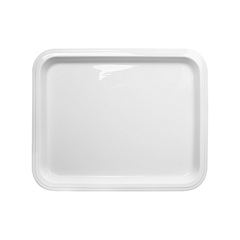 ГАСТРОЕМКОСТЬ керамическая 1/2х1" 330х268х20мм белая "Corone Cottura" [LQ-QK15076]