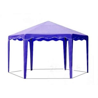 шатер 6 граней синий