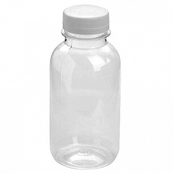 Бутылка ПЭТ 0,25л D=38 BRC (Бесцветная) с колпачком квадратная(100)(300)
