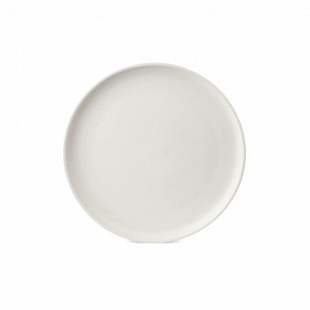 Тарелка обеденная, фарфор, 26 см, круглая, Rock White, Domenik, DM8010, белая