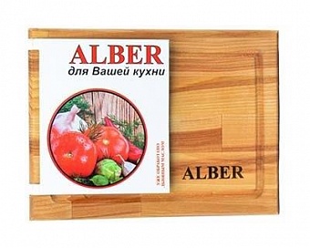 Доска разделочная ALBER 240х180х18мм     (20)     80003