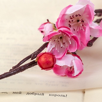 Цветы искусственные "Ветка сакуры" 4*64 см, розовый   4142712