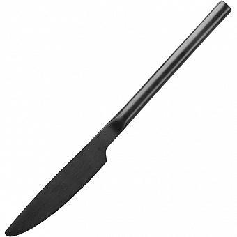 Нож десертный «Саппоро бэйсик»;сталь нерж.;L=200/100,B=16мм;черный,матовый