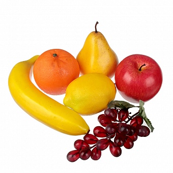 LADECOR Набор фруктов 6шт, пластик, 6 дизайнов