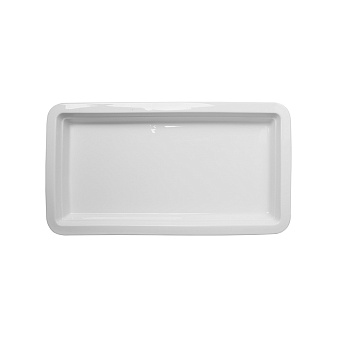 ГАСТРОЕМКОСТЬ керамическая 1/3х1,5" 322х168х30мм белая "Corone Cottura" [LQ-QK15077]
