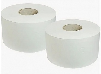 Туалетная бумага д/диспенсеров 1сл 170м "Джамбо стандарт" БЕЛАЯ (12шт. в упаковке)