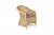 "равенна" плетеное кресло из искусственного ротанга, цвет соломенный