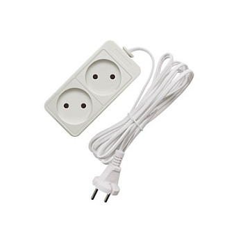 Удлинитель 2х3м без заземл. 6А IP20 1.3кВт ШВВП Союз 481S-0203