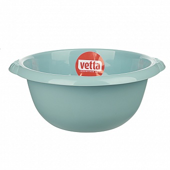 Таз 9,0л универсальный "Sicilia" круглый, пластик, светло-голубой VETTA 
