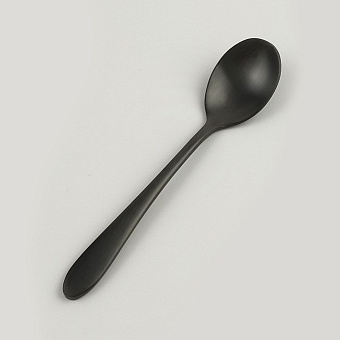 Ложка чайная ,покрытие PVD,черный матовый цвет,серия "Alessi-Black" P.L.