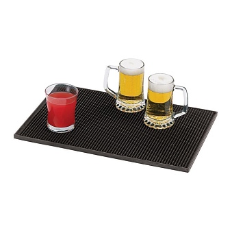 90000023 Коврик барный широкий 45*31*1 см, резиновый, P.L. - BarWare