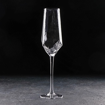 Бокал-флюте для шампанского Magistro Дарио 180мл прозрачный (штучно), 5х27,5 см