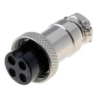 гнездо на кабель 12м-6а (6 pin) (розетка на кабель